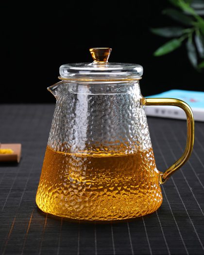 Heat-Resistant Borosilicate Glass Teapot With Filter